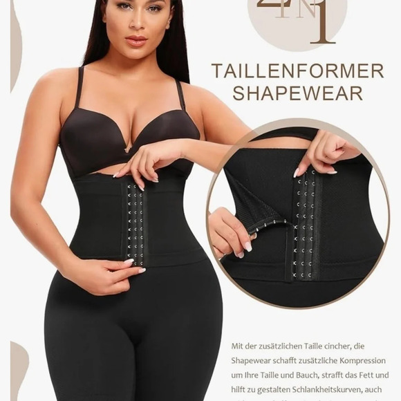 High Waist Trainer Shapewear Short Adjustable Firm Tummy  Control Body shaper - Picture 2 of 10